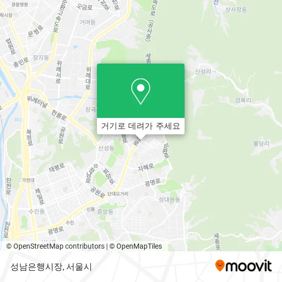 성남은행시장 지도