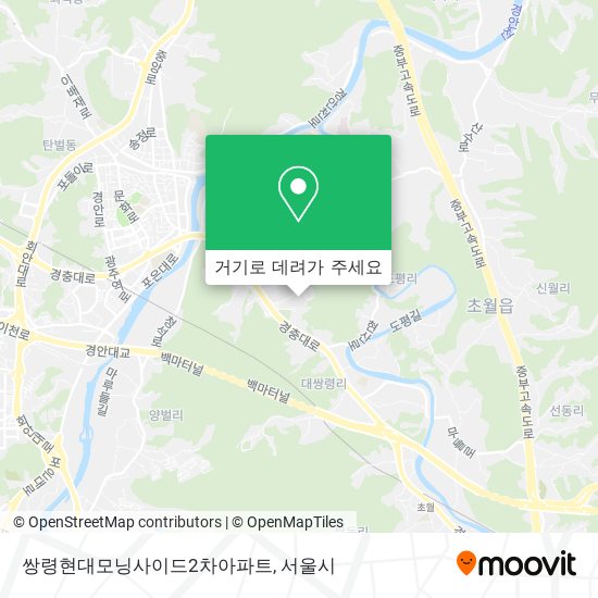 쌍령현대모닝사이드2차아파트 지도