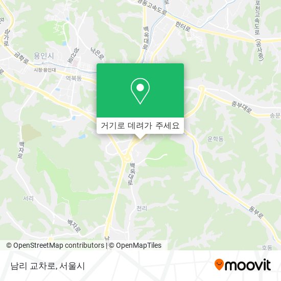 남리 교차로 지도