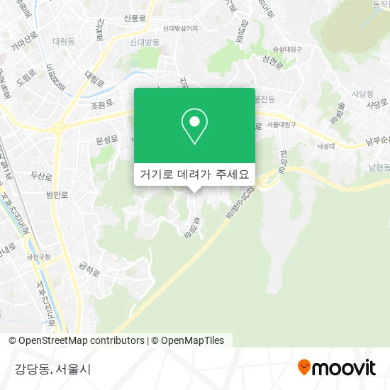 강당동 지도