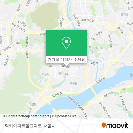 럭키아파트앞교차로 지도