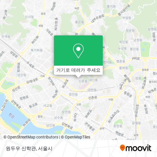 원두우 신학관 지도