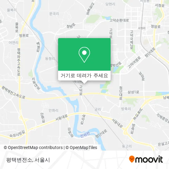 평택변전소 지도
