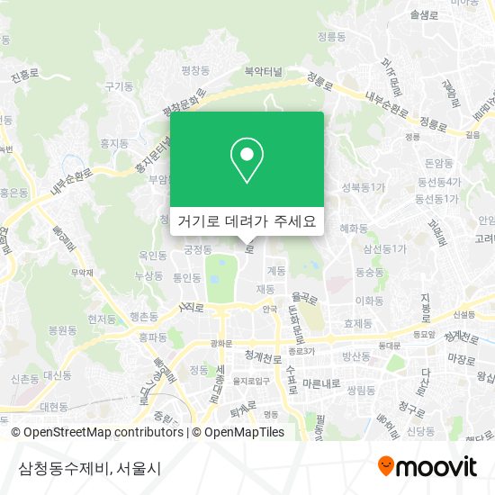 삼청동수제비 지도