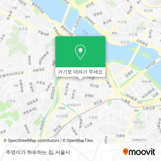 주영이가 하숙하는 집 지도