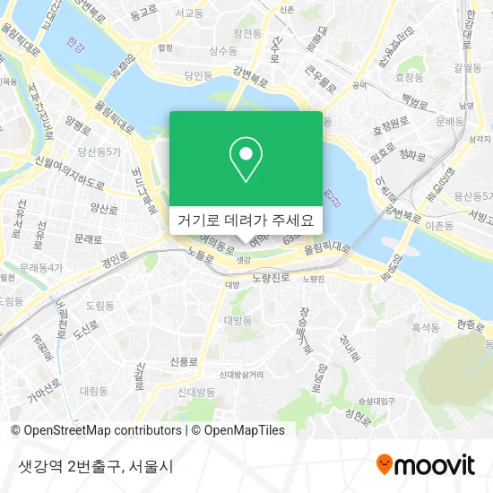 샛강역 2번출구 지도