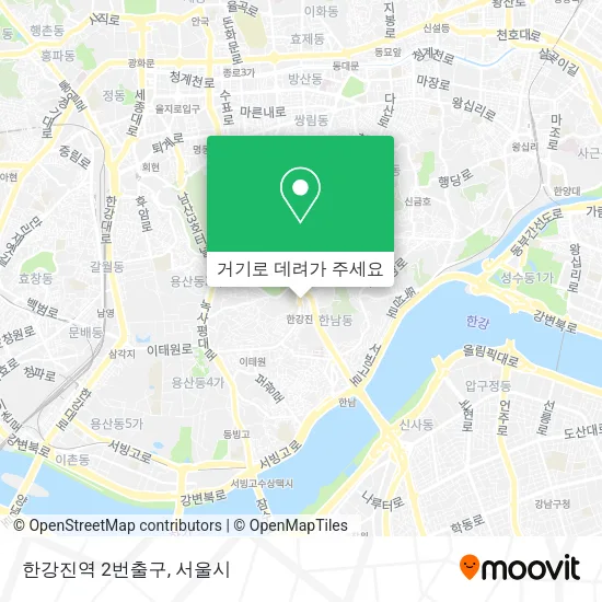 한강진역 2번출구 지도