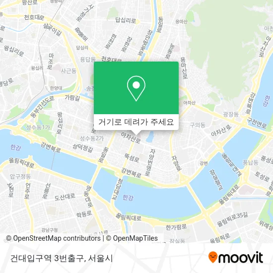 건대입구역 3번출구 지도