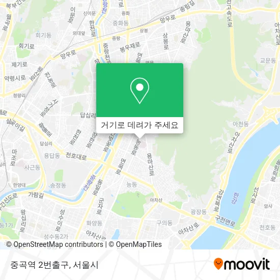 중곡역 2번출구 지도