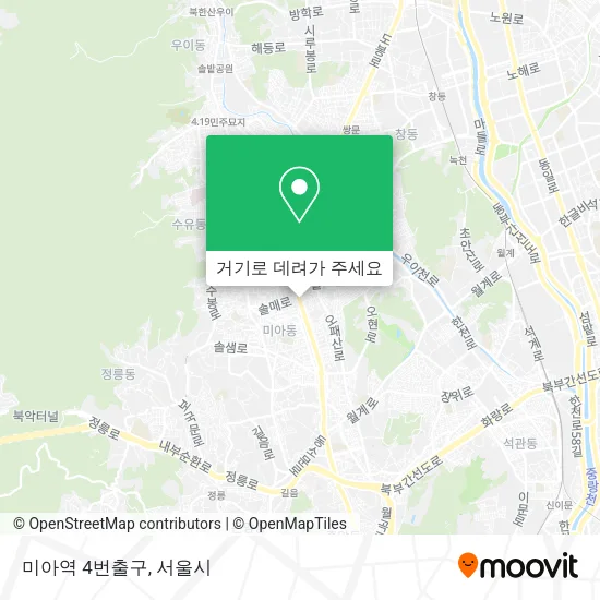 미아역 4번출구 지도