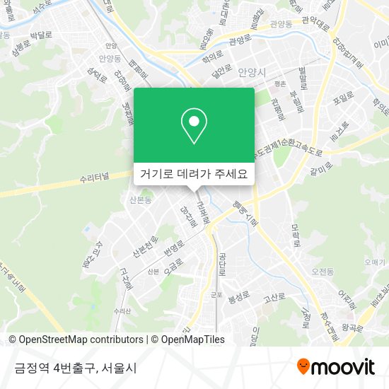 금정역 4번출구 지도