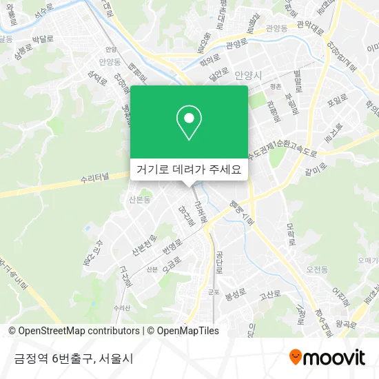 금정역 6번출구 지도
