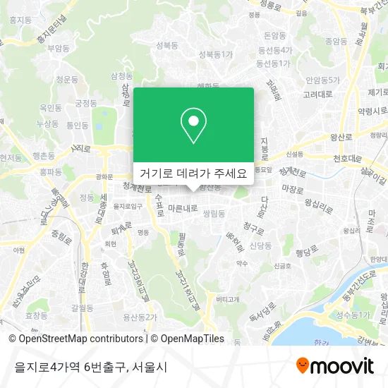 을지로4가역 6번출구 지도