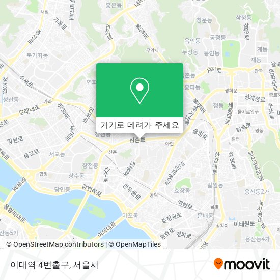 이대역 4번출구 지도