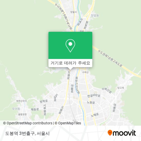 도봉역 3번출구 지도