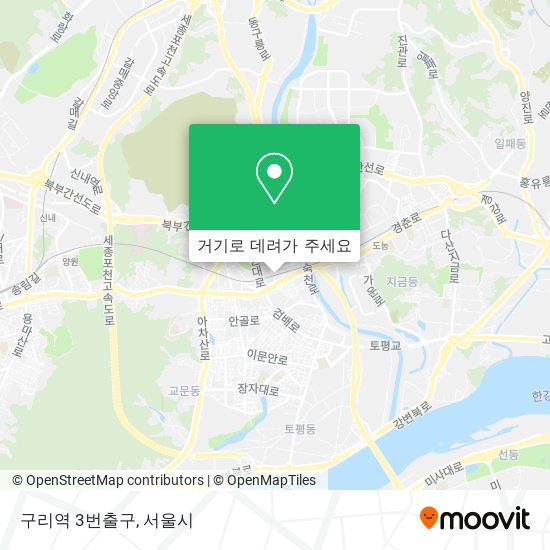 구리역 3번출구 지도