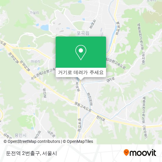 둔전역 2번출구 지도