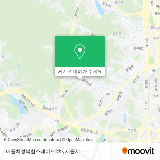 버들치성복힐스테이트2차 지도