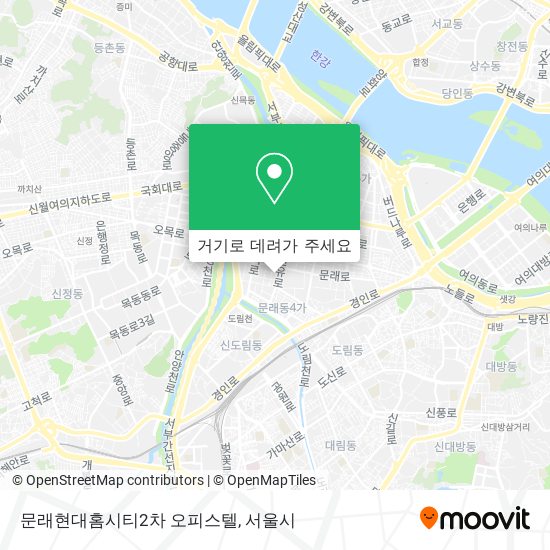 문래현대홈시티2차 오피스텔 지도