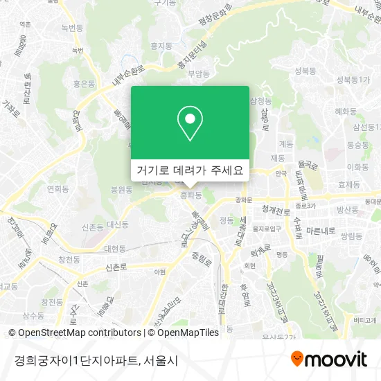 경희궁자이1단지아파트 지도