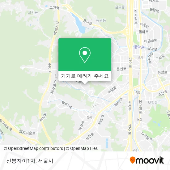 신봉자이1차 지도