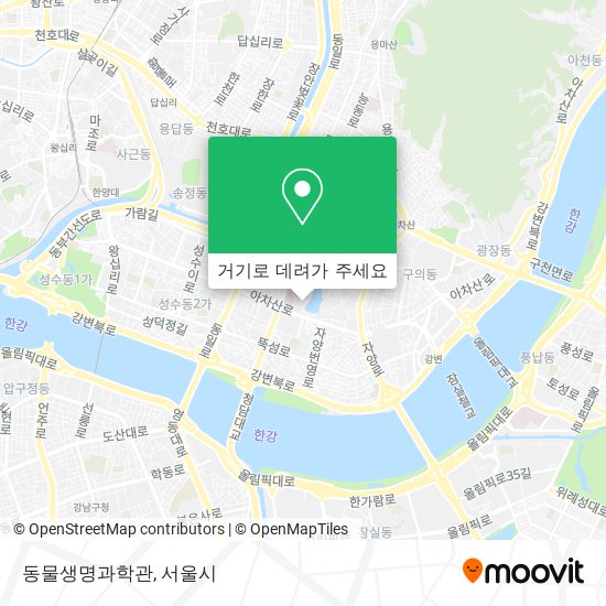 동물생명과학관 지도