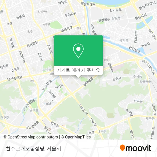 천주교개포동성당 지도
