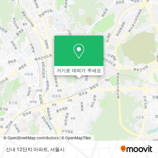 신내 12단지 아파트 지도