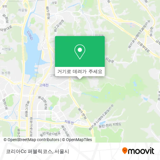 코리아Cc 퍼블릭코스 지도