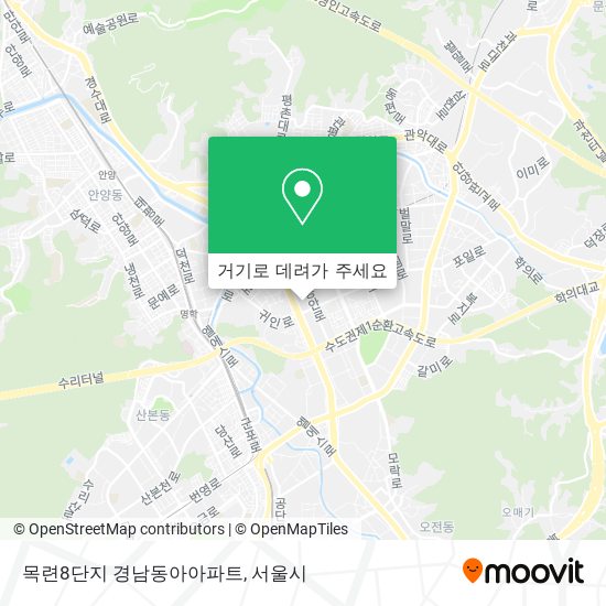 목련8단지 경남동아아파트 지도