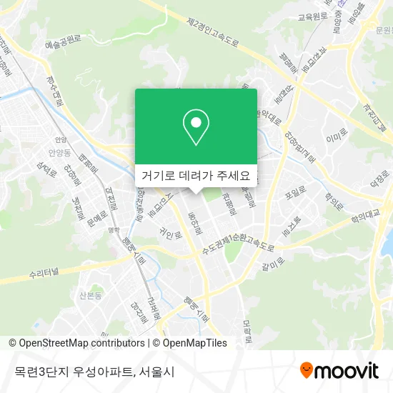 목련3단지 우성아파트 지도