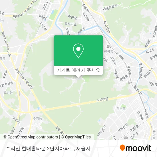 수리산 현대홈타운 2단지아파트 지도