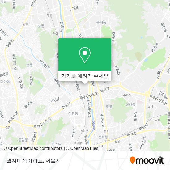 월계미성아파트 지도