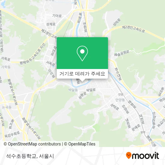 석수초등학교 지도