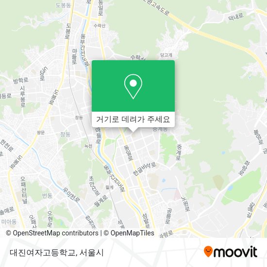 대진여자고등학교 지도