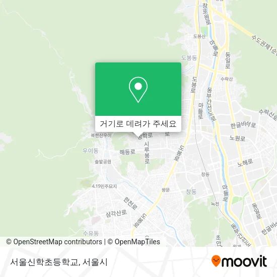 서울신학초등학교 지도