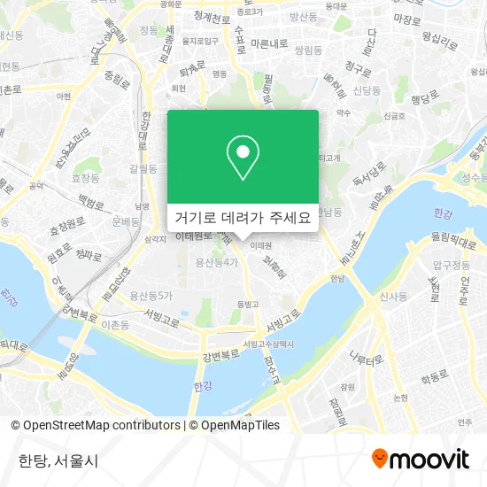 한탕 지도