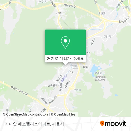 래미안 에코팰리스아파트 지도