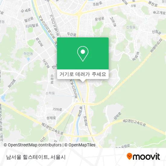 남서울 힐스테이트 지도