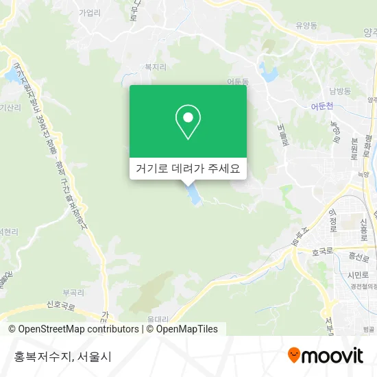 홍복저수지 지도