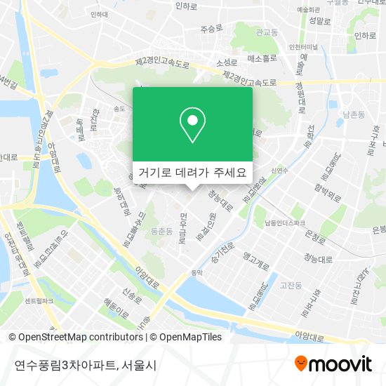 연수풍림3차아파트 지도