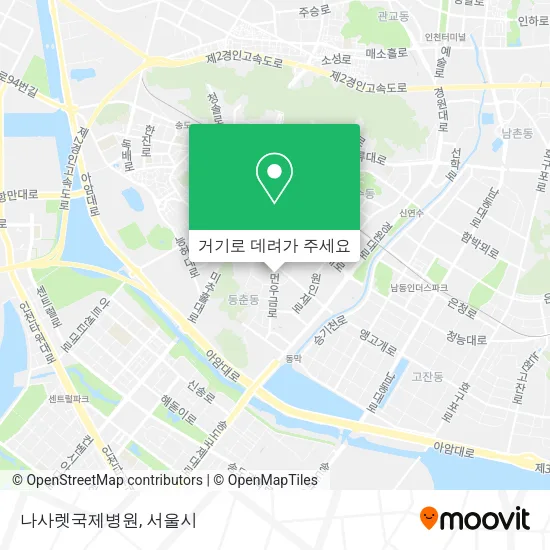 나사렛국제병원 지도