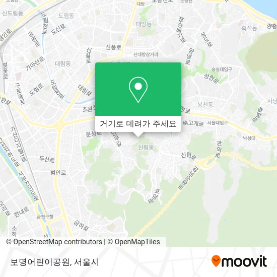 보명어린이공원 지도