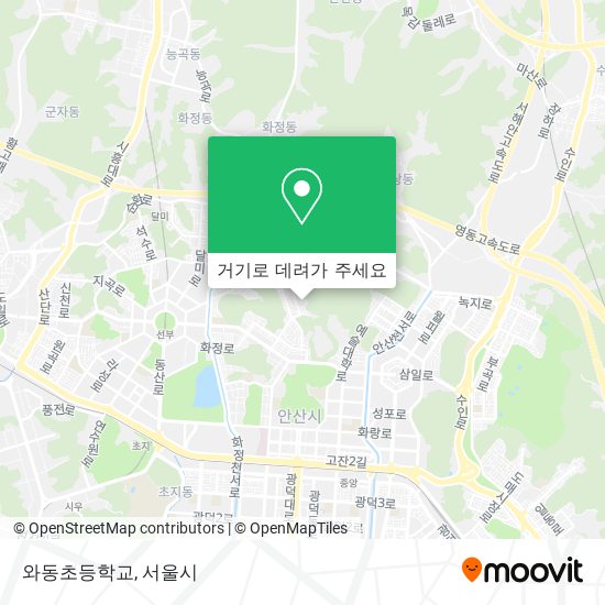 와동초등학교 지도