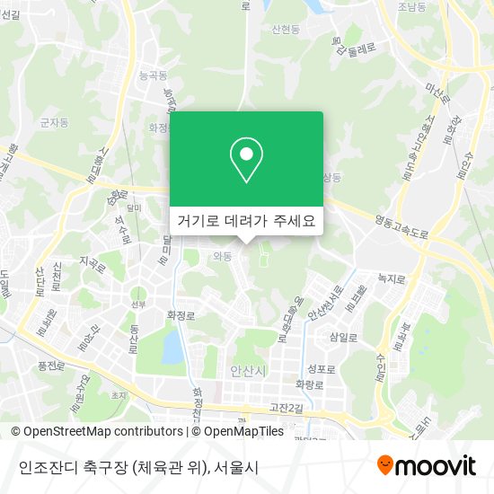 인조잔디 축구장 (체육관 위) 지도