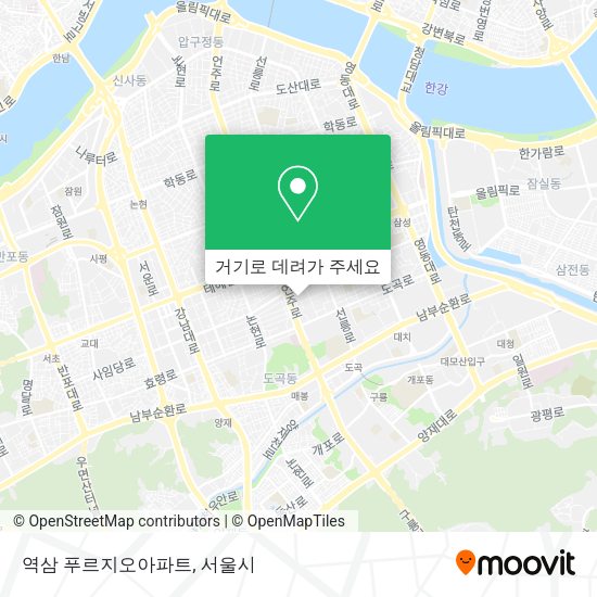 역삼 푸르지오아파트 지도