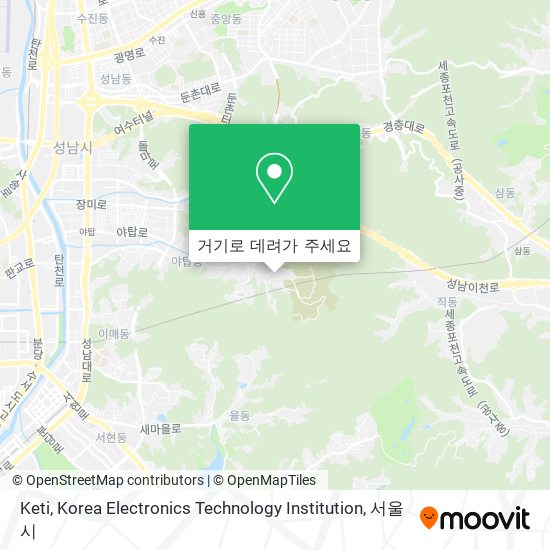 Keti, Korea Electronics Technology Institution 지도