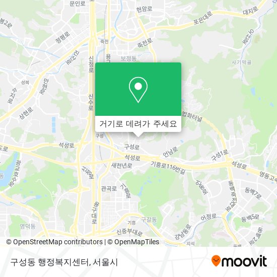 구성동 행정복지센터 지도