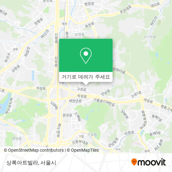 상록아트빌라 지도