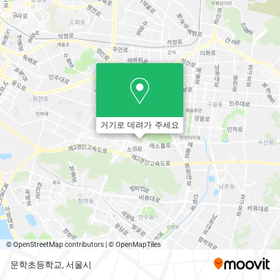 문학초등학교 지도